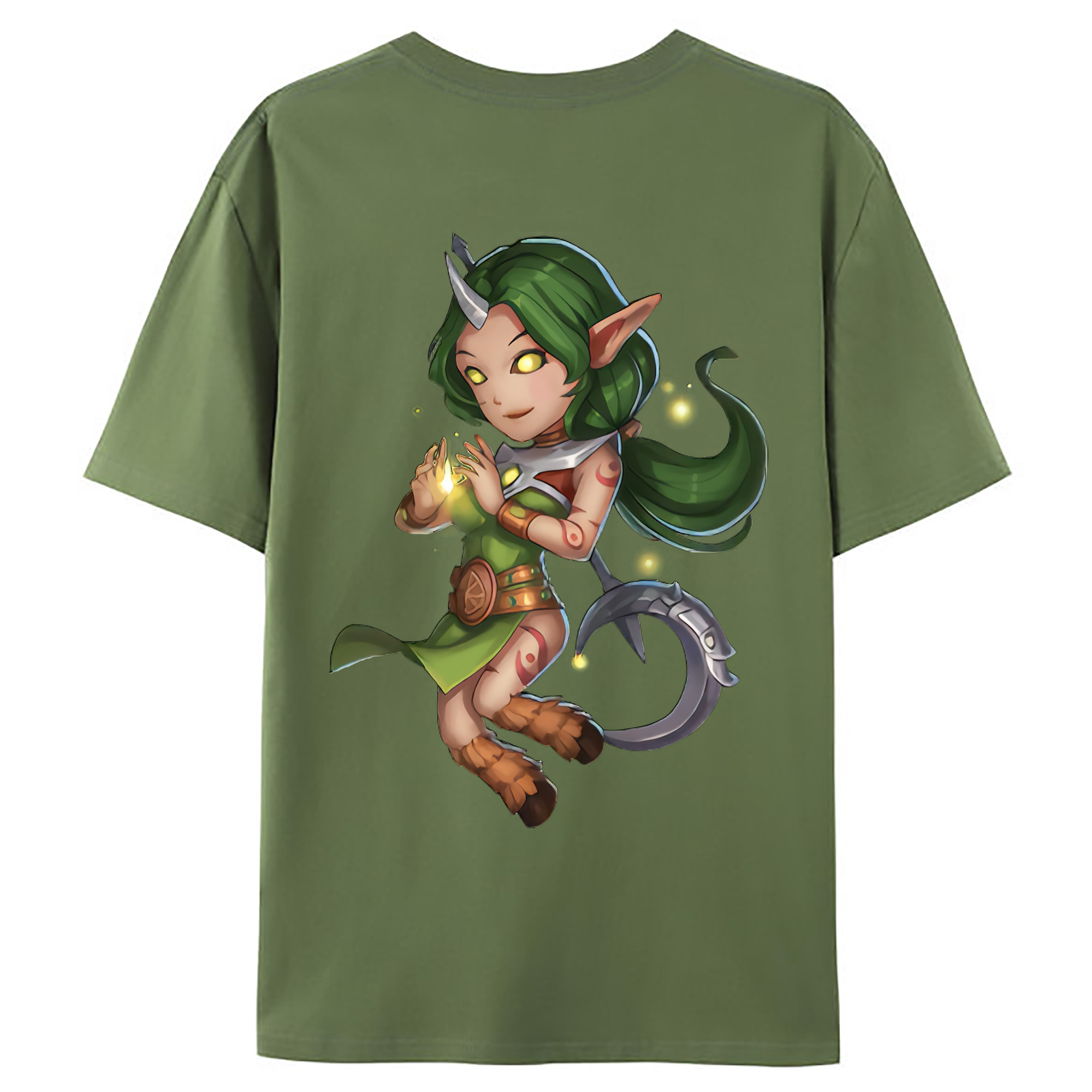 （画像用） リーグ・オブ・レジェンド League of Legends LOL 綿100％ メンズ半袖Tシャツ（バックプリント） 通気性